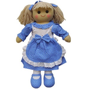 Image of Powell Craft Rag Doll - Blue Dress