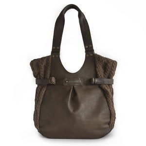 Image of Tab Shopper Bag<br />in Leather/Banana Yarn