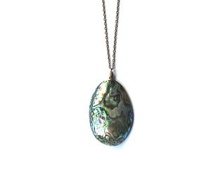 Image of Abalone Shell & Brass Necklace