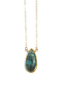 Image of Chrysocolla Gemstone Necklace