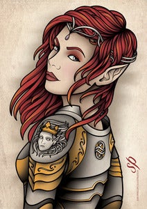 Image of Elf Girl Print