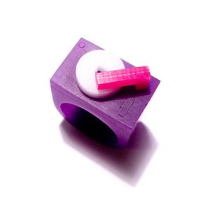 Image of turntable bloc ring [purple]