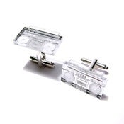 Image of boombox cufflinks [mirrored]
