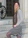 Image of ECO-HOODIE  SCARF-DARK CHOCOLATE SLASH