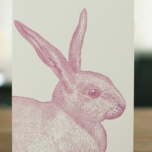 Image of Rabbit Portrait Card
