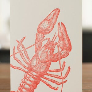 Image of Lobster Portrait Card