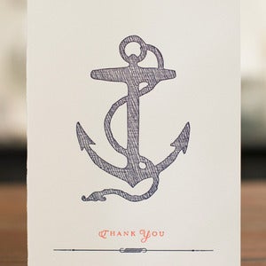 Image of Anchor Silhouette Card