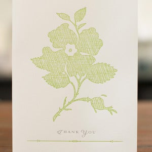 Image of Flower Silhouette Card