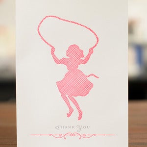 Image of Jumping Silhouette Card