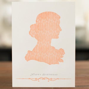 Image of Woman Silhouette Card