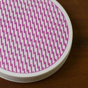 Image of Letterpress Lightning Coasters
