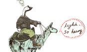 Image of Goose rider magnet