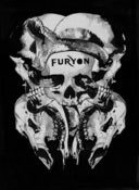 Image of FURYON new Ltd Skulls printed poster  (Hand illustrated by Charlie Robertson) 