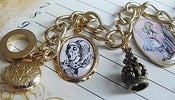 Image of Alice in Wonderland charm bracelet - fun and quirky - charm bracelet