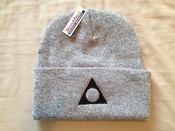 Image of Heather Grey Embroided Logo Beanie