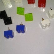 Image of Lego Earrings-blocks