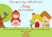 Image of Little Red Riding Hood Invitation