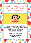 Image of Paul Frank Monkey Invitation