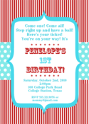 Image of Vintage Circus Invitation