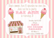 Image of Ice Cream Parlour Invitation