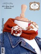 Image of 60's Ring Scarf with Rosette Pattern - PDF pattern - Instant Download