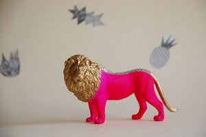 Image of lion//the strange planet