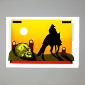 Image of Frodo Mikkelsen - Cowboy on Horse and Skull