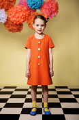 Image of Bubble Tangerine Dress