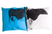Image of Handprinted pillows Cow