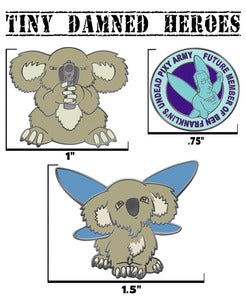 Image of Tiny Damned Heroes Pin Pack