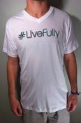 Image of #LiveFully V-neck tee