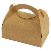 Image of Boite à poignée en kraft naturel