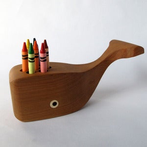 Image of Whale Pen Holder - Cherry