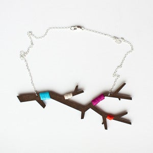 Image of Branch Necklace in Dark Brown
