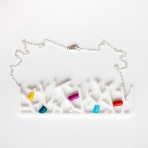 Image of Forest Necklace in White