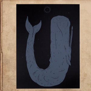 Image of Moby Dick silkscreened poster 18x24 - limited to 50