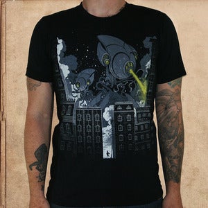 Image of War of the Worlds - discharge ink - unisex 