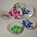 Image of Set of 6 Hand-Illustrated Geometric Cube Side Plates