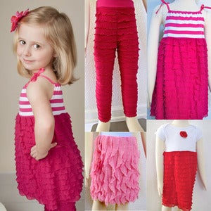 Image of How to Sew Ruffle Fabric Dresses, Leggings, Skirts and more