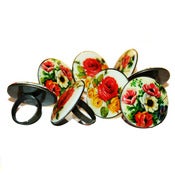 Image of Vintage Full Bloom Tea Rings