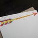 Image of 1105B - arrow letterpress thank you cards - set of 6