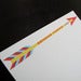 Image of 1105B - arrow letterpress thank you cards - set of 6