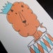 Image of 1705 - king of the pride letterpress father's day card