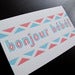 Image of 1011 - bonjour bebe letterpress congratulations card 