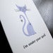Image of 1411 - hypno cat letterpress card