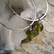 Image of Hoops- Silver, Grass