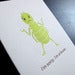 Image of 1307 - apologetic louse letterpress card