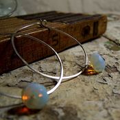 Image of Hoops- Silver, Snow
