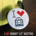 Image of I ❤ Robots button