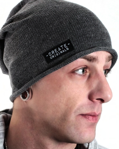 Image of Create Originals Roll Up Beanie(Gray or Army Green)
